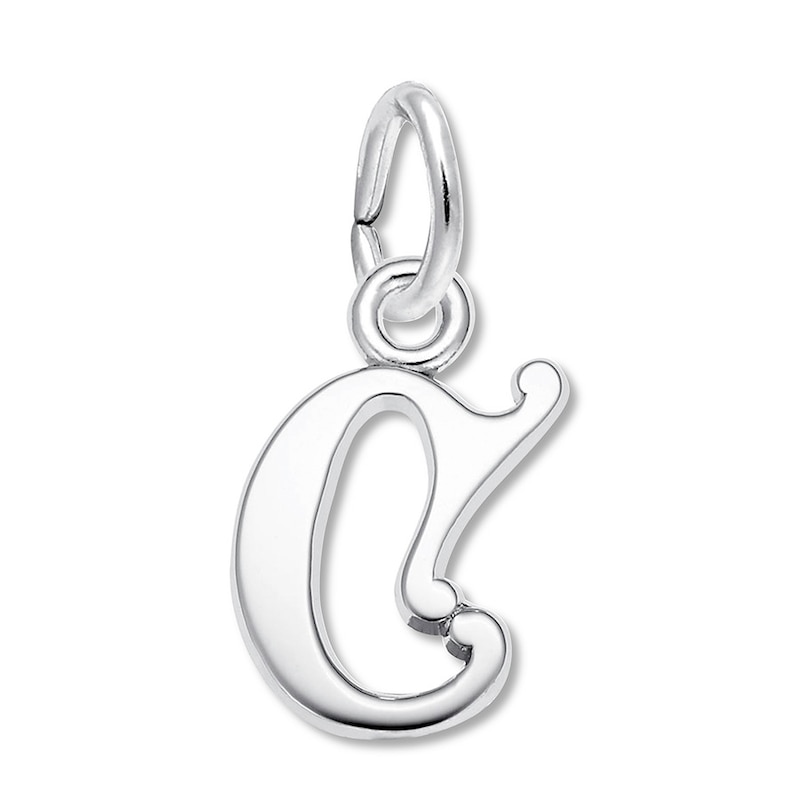 Main Image 1 of Letter C Charm Sterling Silver