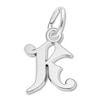 Thumbnail Image 1 of Letter K Charm Sterling Silver