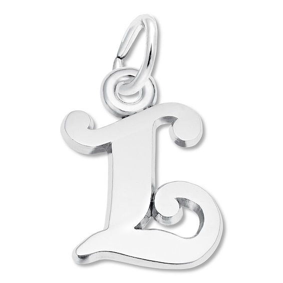 Initial silver tone charm to add on to your order from our store ADD ON ONLY