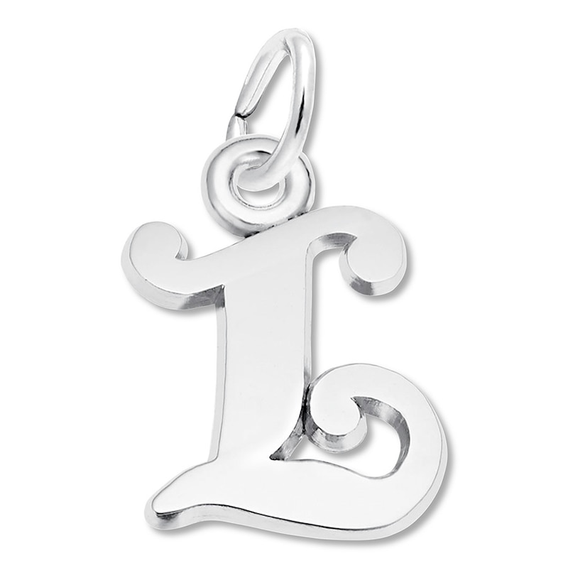 Main Image 1 of Letter L Charm Sterling Silver