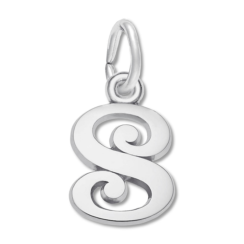 Main Image 1 of Letter S Charm Sterling Silver