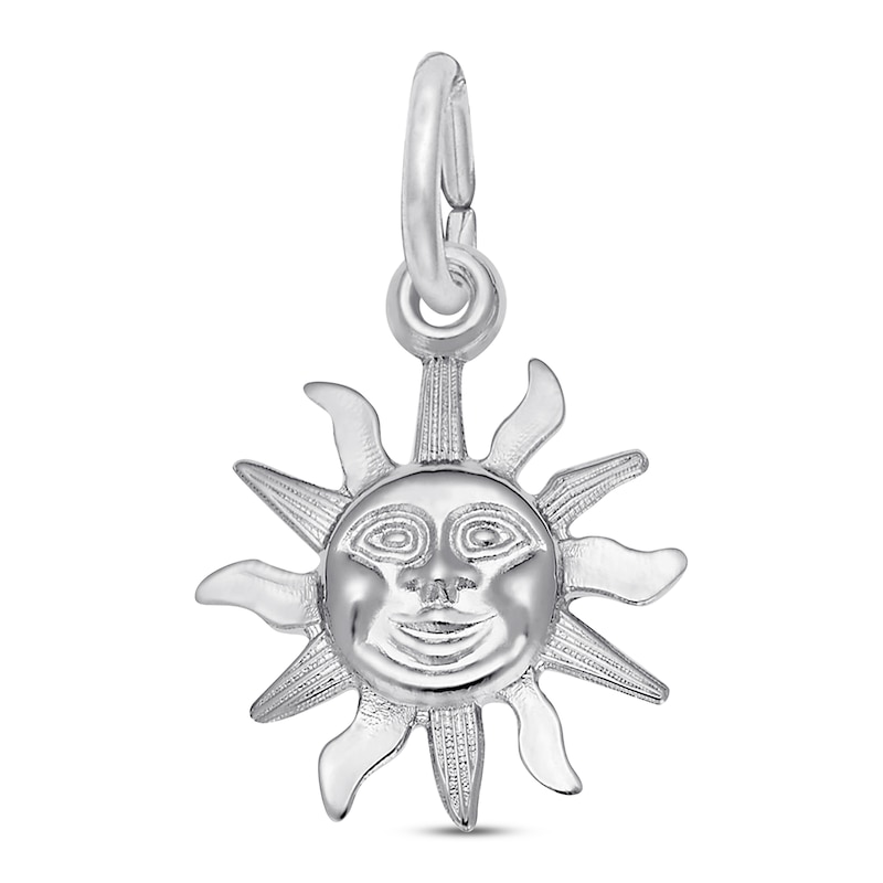 Sun Charm Sterling Silver