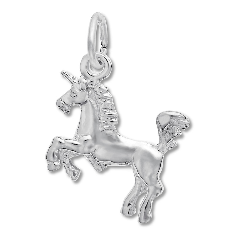 Main Image 1 of Unicorn Charm Sterling Silver