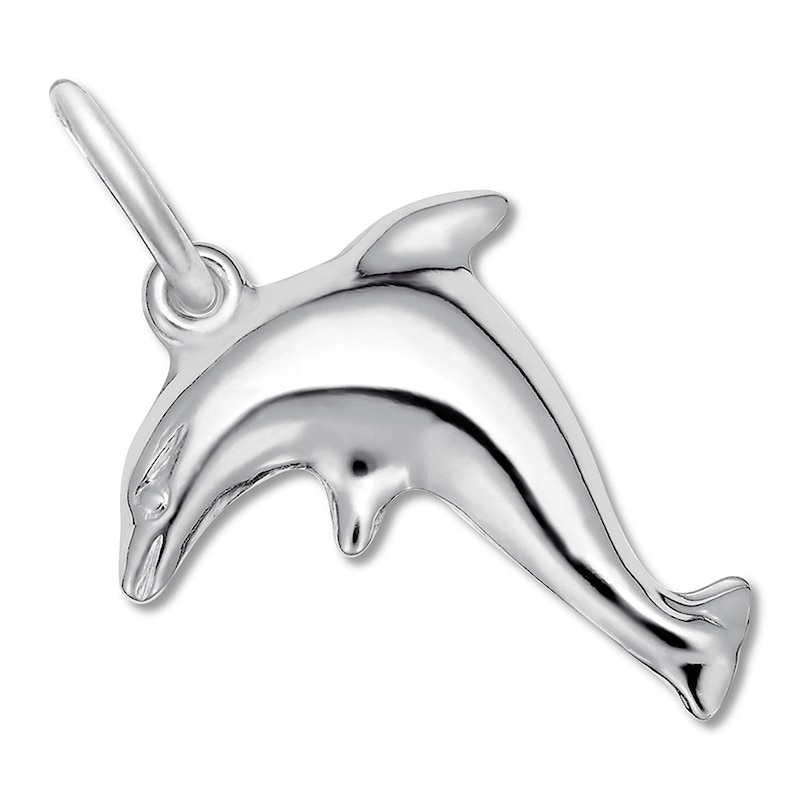 Main Image 1 of Dolphin Charm Sterling Silver