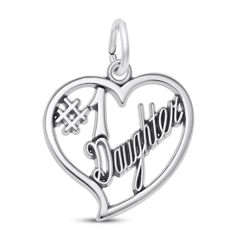 Main Image 1 of #1 Daughter Charm Sterling Silver