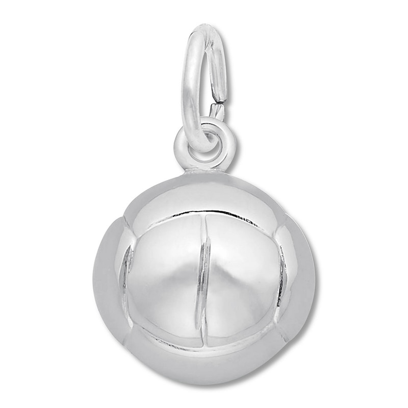 Main Image 1 of Volleyball Charm Sterling Silver