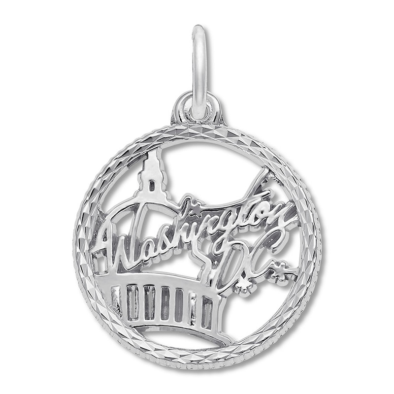 Main Image 1 of Washington DC Charm Sterling Silver