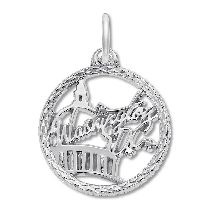 Washington DC Charm Sterling Silver