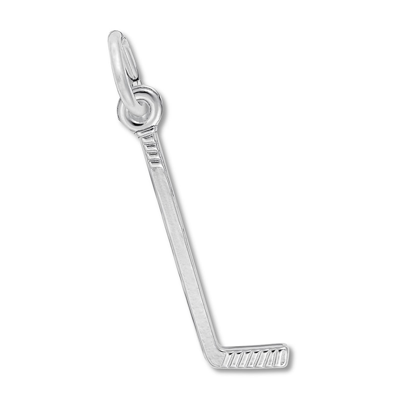 Hockey Stick Charm Sterling Silver