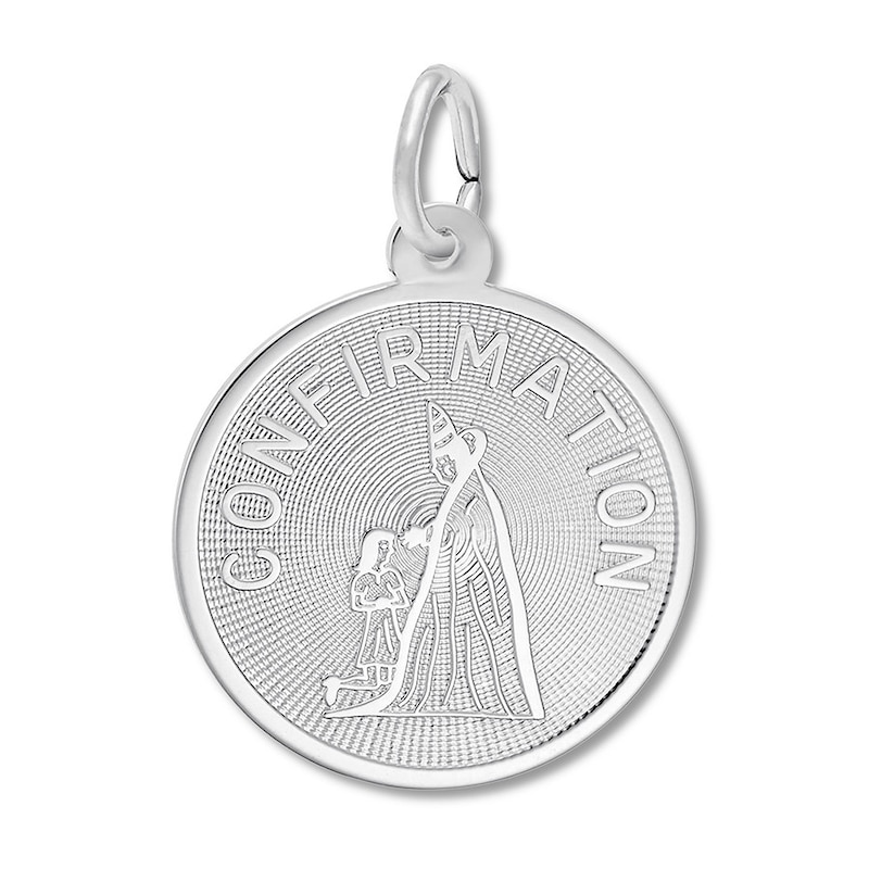 Main Image 1 of Girl's Confirmation Sterling Silver Charm