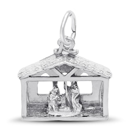 Nativity Charm Sterling Silver