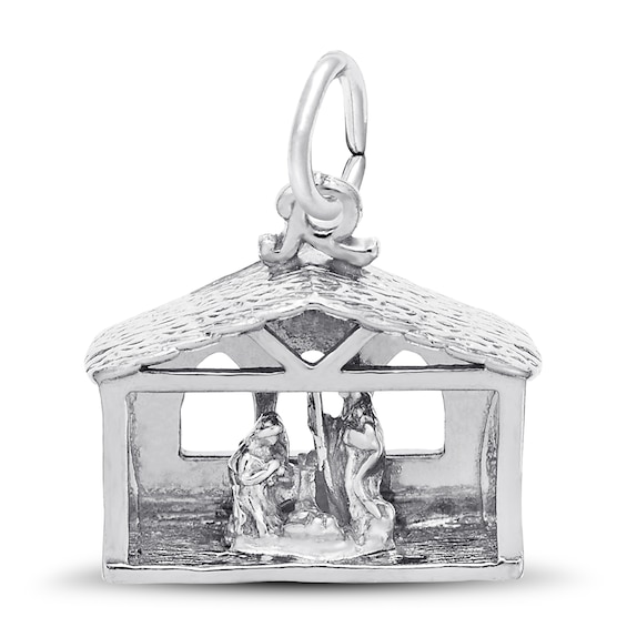925 Sterling Silver Nativity Charm 