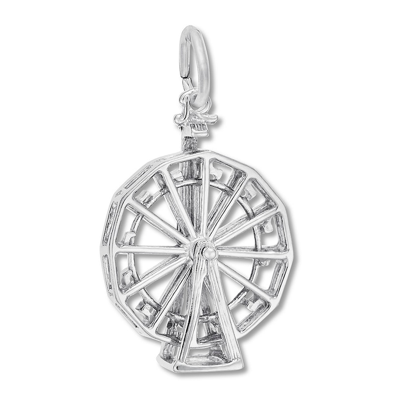 Main Image 1 of Ferris Wheel Charm Sterling Silver