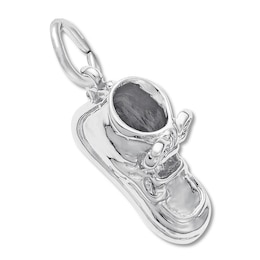Baby Shoe Charm Sterling Silver