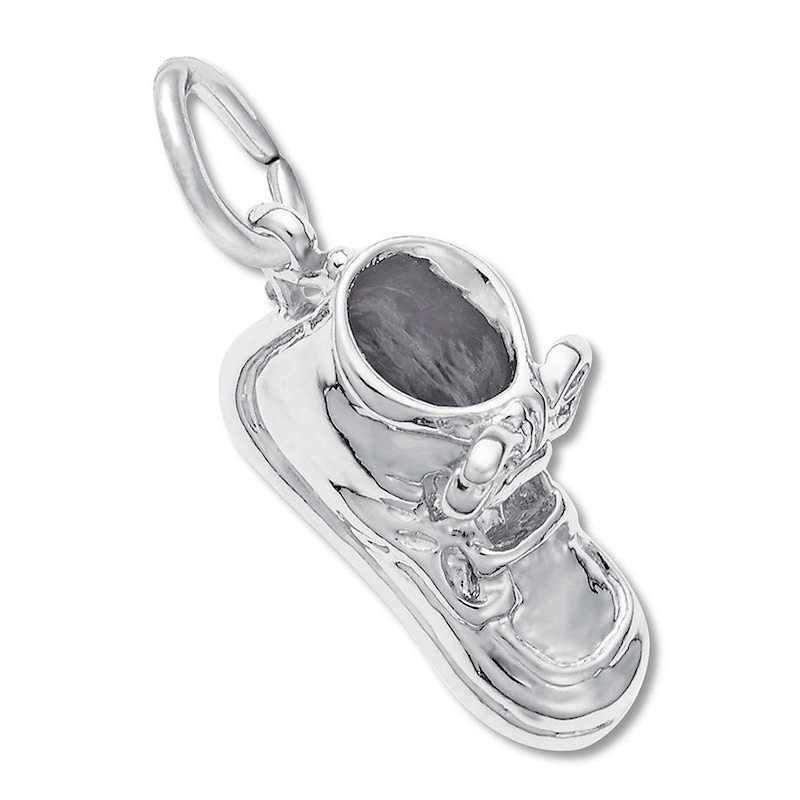 Main Image 1 of Baby Shoe Charm Sterling Silver