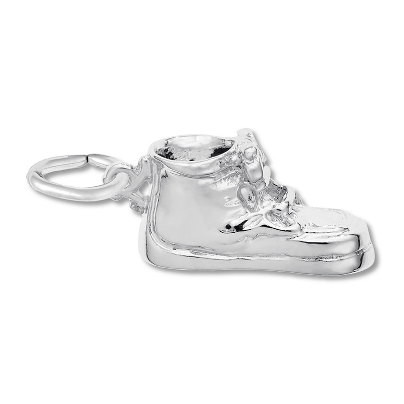 Main Image 2 of Baby Shoe Charm Sterling Silver