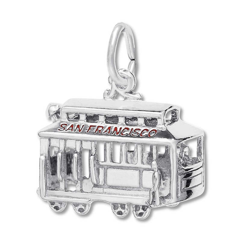 Main Image 1 of San Francisco Cable Car Sterling Silver Charm