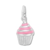 Thumbnail Image 1 of Cupcake Charm Pink Enamel Sterling Silver
