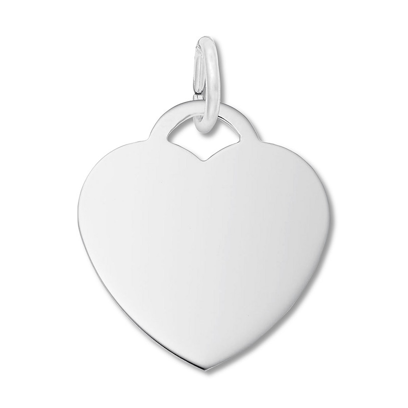 Main Image 1 of Heart Charm Sterling Silver