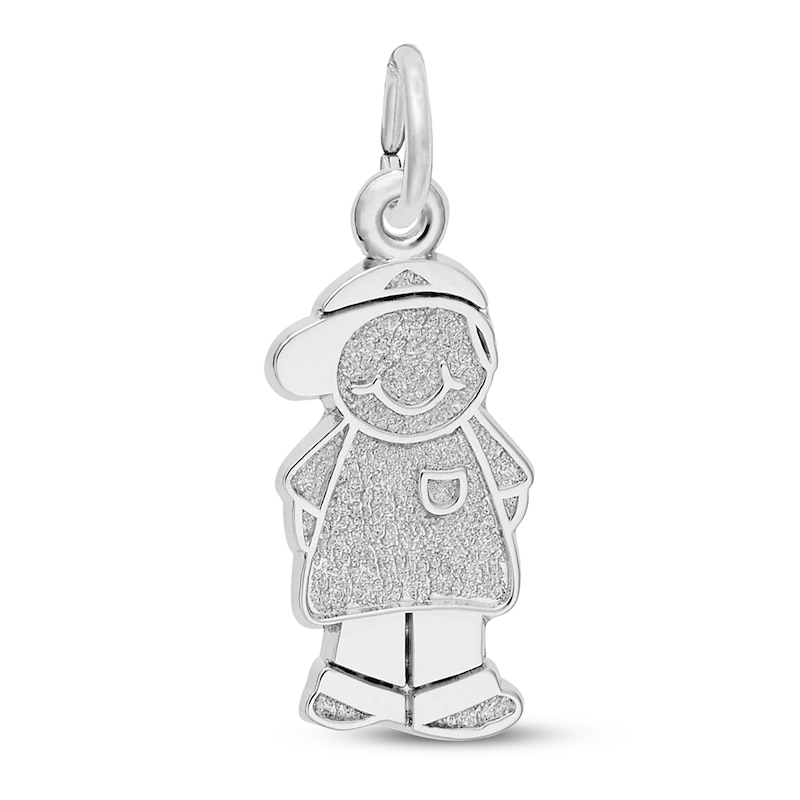 Main Image 1 of Boy Charm Sterling Silver