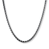 Thumbnail Image 0 of Solid Wheat Chain Necklace 3mm Black Ion-Plated Stainless Steel 30"