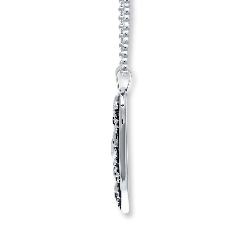 Main Image 2 of Men's Dog Tag Necklace Stainless Steel 22&quot;