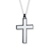 Thumbnail Image 1 of Men's Cross Necklace Stainless Steel 22&quot;