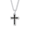 Thumbnail Image 1 of Men's Cross Necklace Stainless Steel
