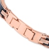 Thumbnail Image 2 of Men's Bracelet Stainless Steel/Ceramic 8.5"