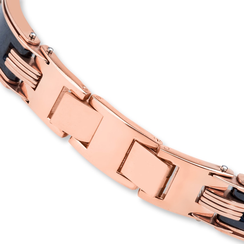 Men's Bracelet Stainless Steel/Ceramic 8.5"