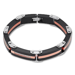Stainless Steel Bracelet with Cubic Zirconia 8"