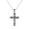 Thumbnail Image 0 of Men's Cross Necklace Black Ion Plating Stainless Steel