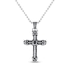 Thumbnail Image 1 of Men's Cross Necklace Black Ion Plating Stainless Steel