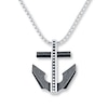 Thumbnail Image 1 of Men's Anchor Necklace Stainless Steel