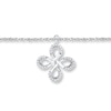 Thumbnail Image 1 of Infinity Knot Anklet 1/10 ct tw Diamonds Sterling Silver 9&quot;