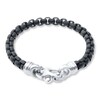 Thumbnail Image 1 of Black Ion Plating Solid Stainless Steel Bracelet 8.5&quot;