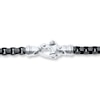 Thumbnail Image 3 of Black Ion Plating Solid Stainless Steel Bracelet 8.5&quot;