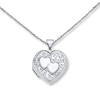 Thumbnail Image 1 of Heart Locket Necklace Sterling Silver