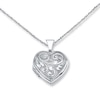 Thumbnail Image 1 of Heart Locket Necklace Sterling Silver