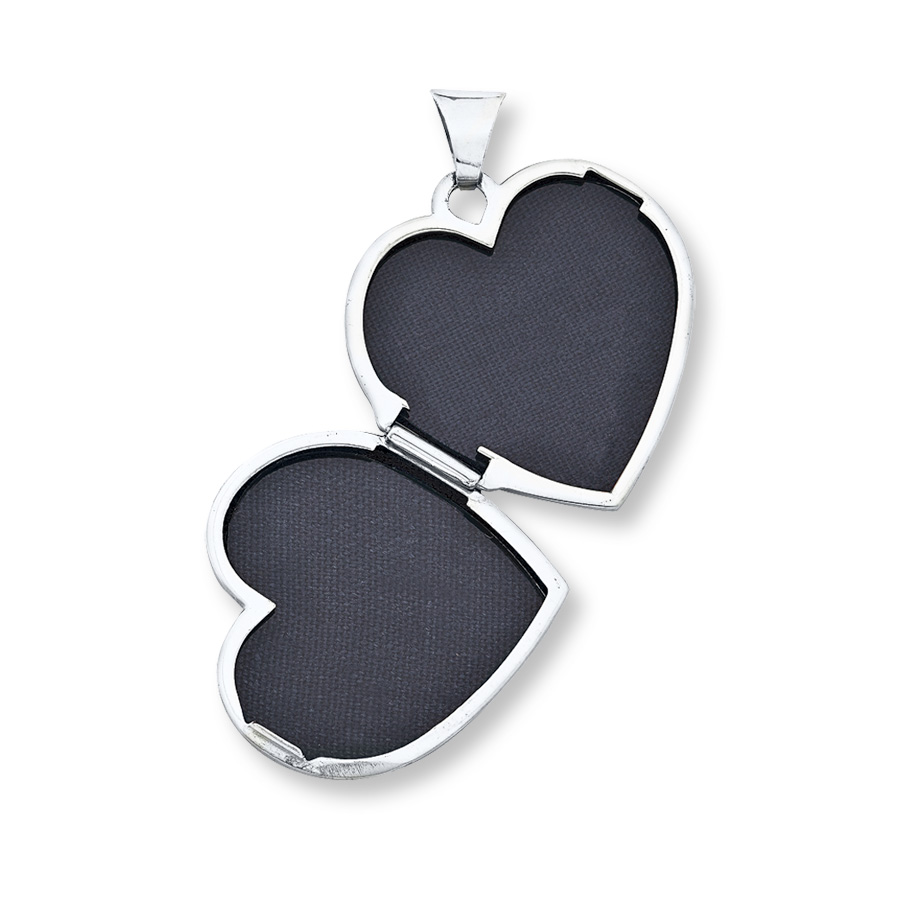 Thumbnail Image 2 of Heart Locket Necklace Sterling Silver