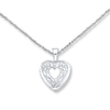 Thumbnail Image 0 of Heart Locket Necklace Sterling Silver