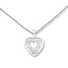 Thumbnail Image 1 of Heart Locket Necklace Sterling Silver