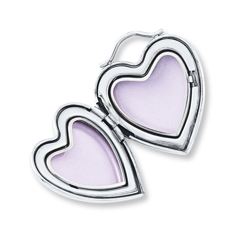 Main Image 2 of Heart Locket Necklace Always on my Mind Sterling Silver
