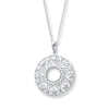 Thumbnail Image 1 of Circle Heart Necklace Sterling Silver