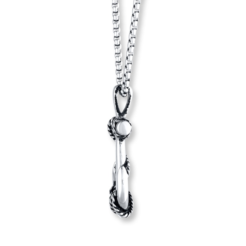 Men's Anchor Necklace Stainless Steel