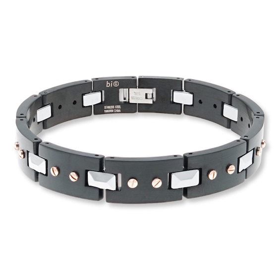 Men's Bracelet Stainless Steel/Tungsten 8.75"