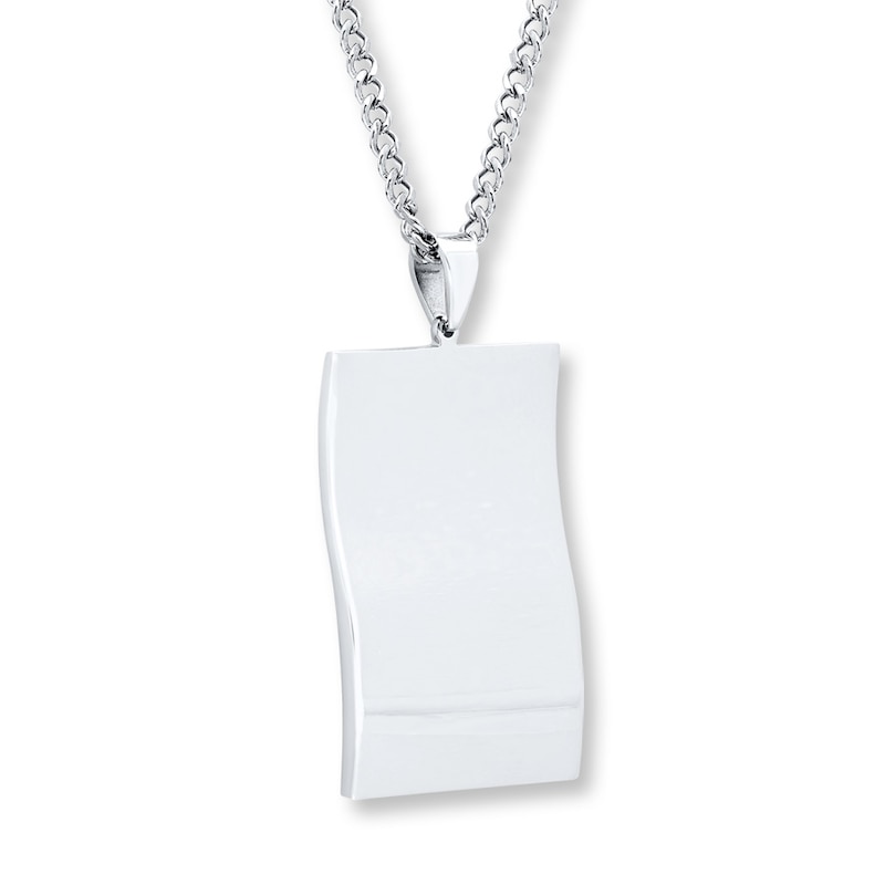 Main Image 4 of Men's Lord's Prayer Cross Necklace Stainless Steel