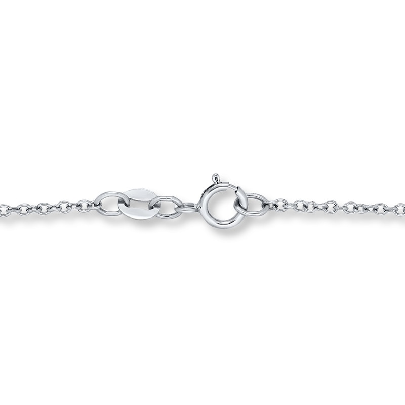 Main Image 3 of Love Bird Necklace 1/10 ct tw Diamonds Sterling Silver & 10K Yellow Gold