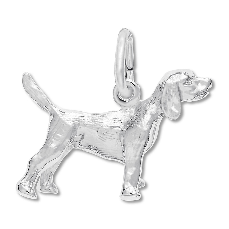 Main Image 1 of Beagle Charm Sterling Silver