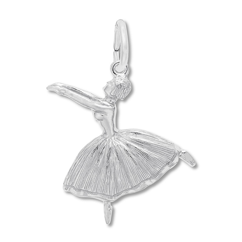 Main Image 1 of Ballet Dancer Charm Sterling Silver